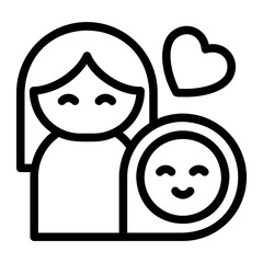 childrens day Line Icon