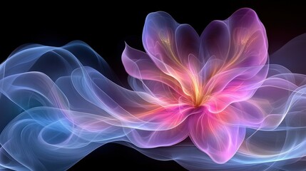Abstract Flower in Motion