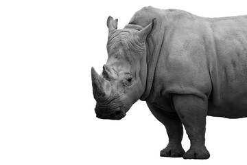 Obraz premium rhino isolated on white background