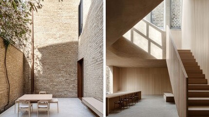 Modern Courtyard House Interior Design