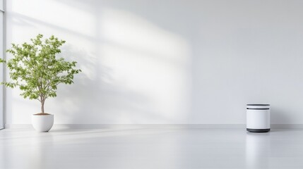 Obraz premium Minimalist modern empty room interior design