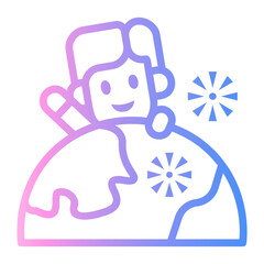 childrens day Line Gradient Icon