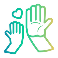 childrens day Line Gradient Icon