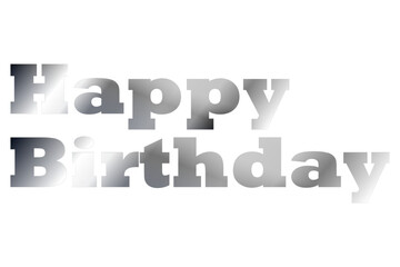 Happy Birthday（誕生日おめでとう）のシンプルなロゴマーク
