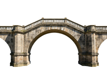 Obraz premium Isolated Stone Arch Bridge