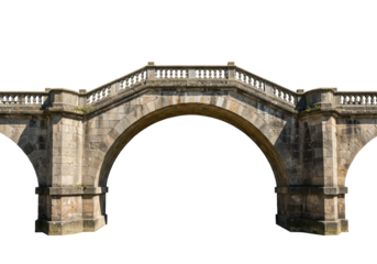 Isolated Stone Arch Bridge