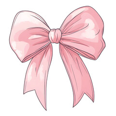 shiny silk ribbon bow kawaii