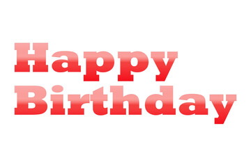 Happy Birthday（誕生日おめでとう）のシンプルなロゴマーク
