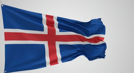 Icelandic Flag Waving Proudly: A Stunning Display of National Pride and Identity