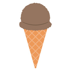 アイスクリーム　チョコ　イラスト