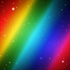 Abstract Rainbow Gradient Background with Bokeh Lights and Soft Blur