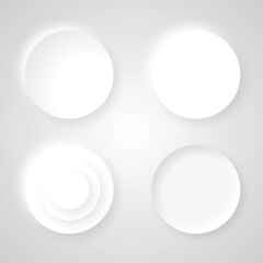 白いサークルボタン