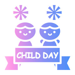 childrens day Gradient icon