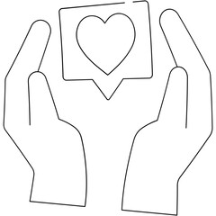 Obraz premium Volunteer Icon