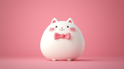 A kawaii 3D character dressed in an adorable outfit perfectly captures Japanese cuteness with a charming and playful design.