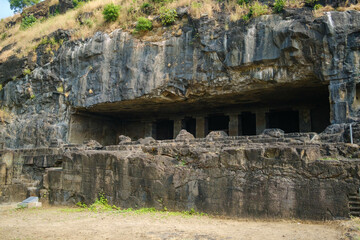 Ellora Caves, Architechture and Carvings. A Unesco World Heritage Site in Chhatrapati Sambhaji Nagar, Mumbai, India.