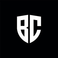 Letter bc or cb logo template