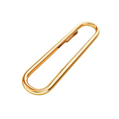 Paper clip isolated on white background