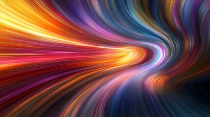 Obraz premium Abstract Colorful Swirling Vortex Tunnel Background