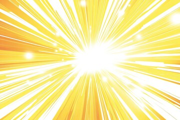Obraz premium Radiant yellow and white light burst, emanating outwards