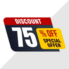 75% Off Promotion Banner - Big Discount Event