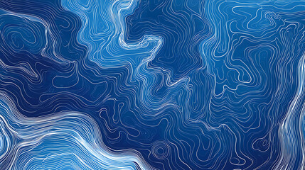 Fototapeta premium Abstract Blue Digital and Geometric Design Elements