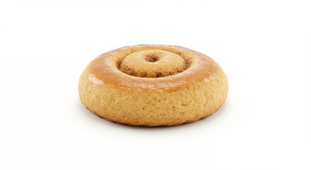 Small round light brown baked pastry photo stock image