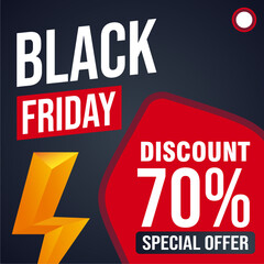 70% Discount Banner - Huge Sale Offer Template