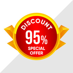 95% Off Promotion Banner - Biggest Clearance Offer