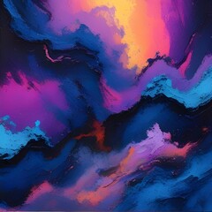 Vibrant 3D Abstract Dreamscapes Background. Texture.