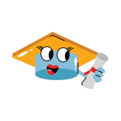 Graduation vector Sticker. Eps 10 file
