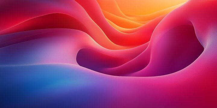 Abstract colorful swirl background with wave ai generated art