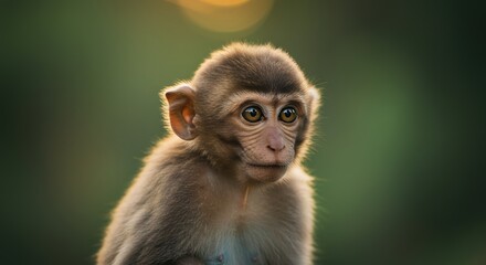 Obraz premium Monkey Portrait in Nature
