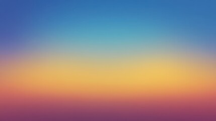 Naklejka premium Colorful sunset sky with gradient hues of blue, orange, and purple creating a serene and calming background for nature and travel themes.