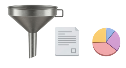 Isolated Funnel Document and Chart