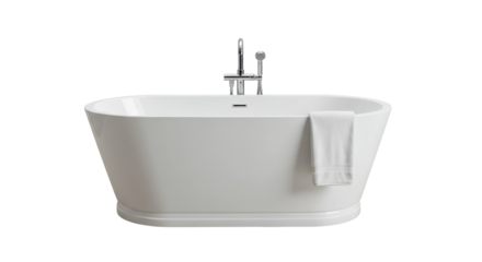 Isolated Bathtub Modern Bathroom Fixture