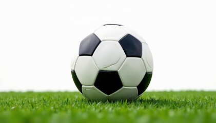 Obraz premium Brand new football against stark white backdrop, play, gridiron