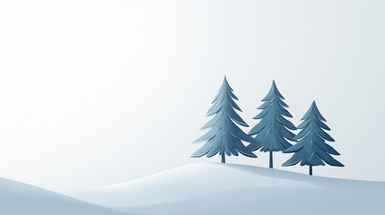 Winter Forest Landscapes with Snow and Bare Trees