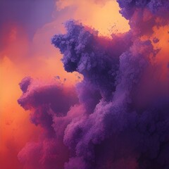 Vibrant 3D Abstract Dreamscapes Background. Texture.