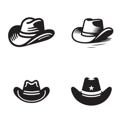 Vector illustration of a classic cowboy hat