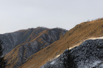 winter in the mountains, nature photography