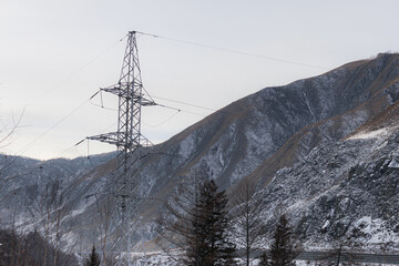 winter in the mountains, nature photography
