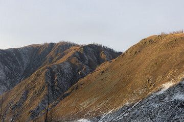 winter in the mountains, nature photography