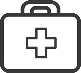 Fototapeta premium First Aid Kit Vector Icon Stock Illustration