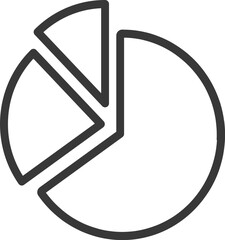 Pie Chart Vector Icon Stock Illustration