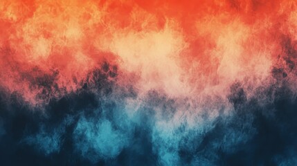 Obraz premium Colorful abstract background with vibrant orange, blue, and dark hues creating a dynamic and artistic texture for graphic design and digital art projects.