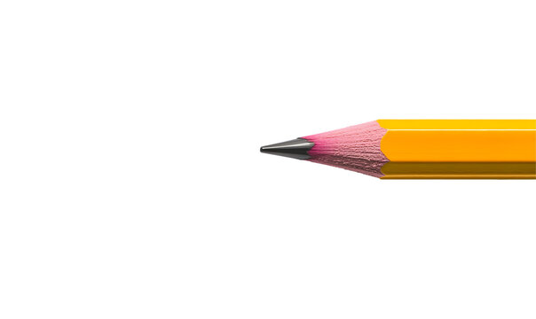 Close-up of a sharpened pencil point