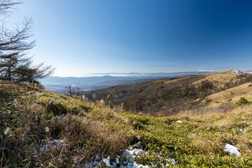 Yashigamine near the Tateshina mountain at the north edge of the Yatsu-gatake mountains
