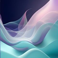 Vibrant 3D Abstract Dreamscapes Background. Texture.