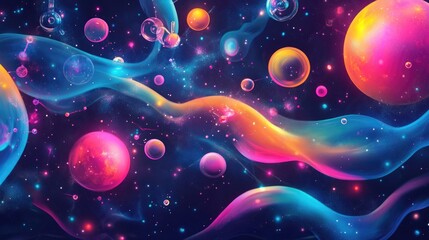Chemical science banner for laboratory research